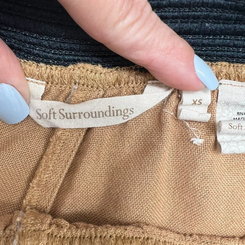 Soft Surroundings oversized women's relaxed tassels capris size XS - Picture 6 of 7